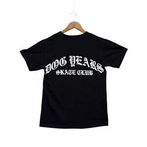 City Morgue X Streetwear Dog Years Skate Club Cross Bones Tee Black T Shirt S